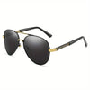 Lunettes de soleil polarisées pour homme avec monture en métal