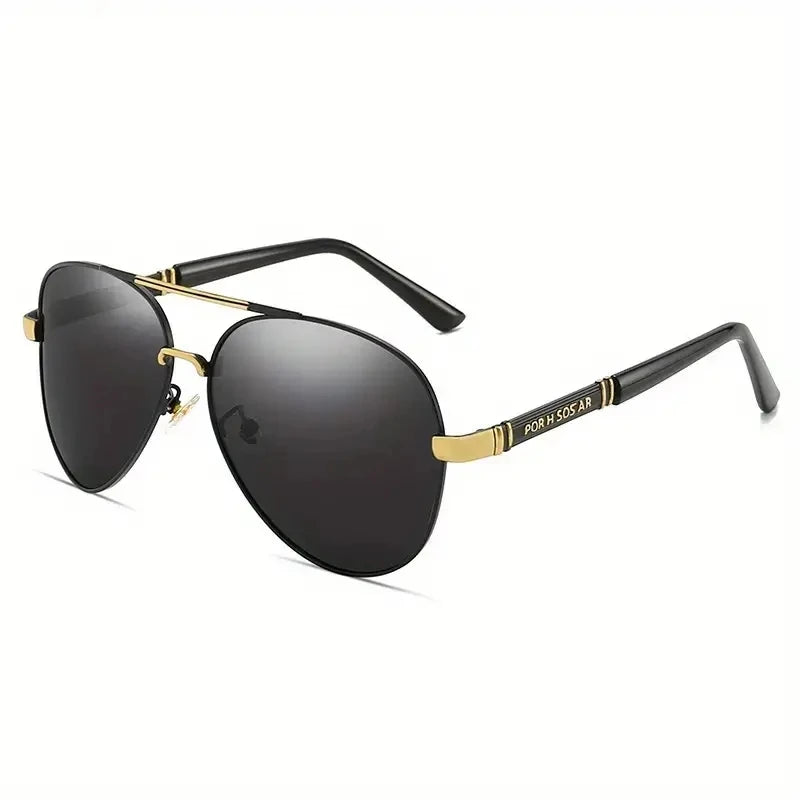 Lunettes de soleil polarisées pour homme avec monture en métal