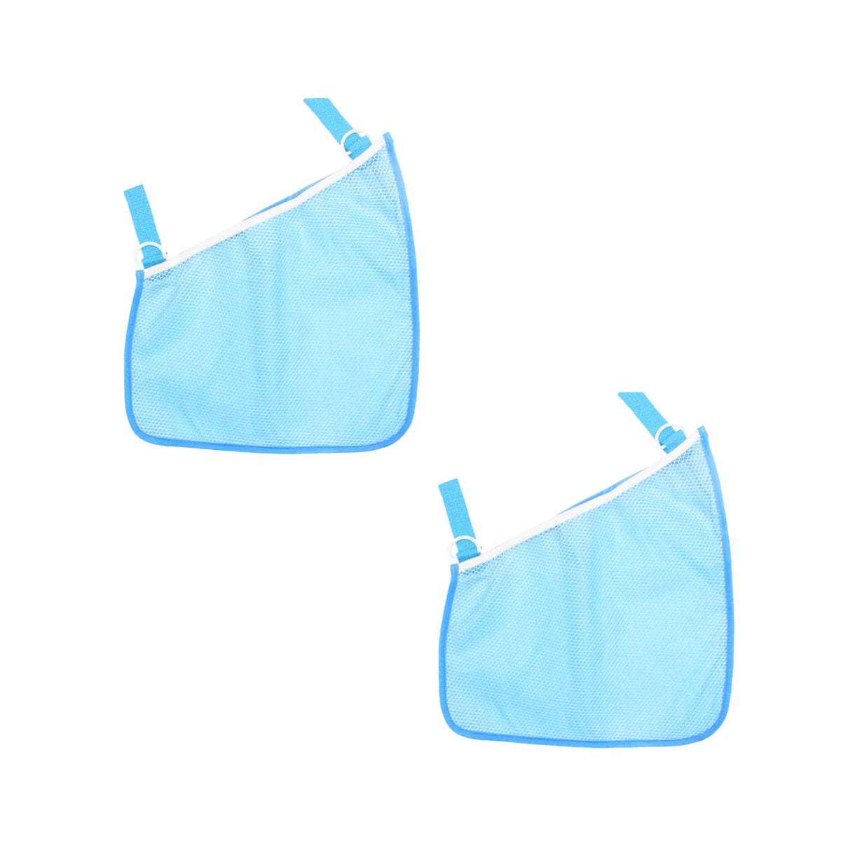 Light blue mesh organizer for strollers and carriers