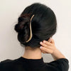 Gold S-Shaped Metal Hair Claw