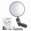 A black handlebar end bike mirror with a clear view and adjustable angles.