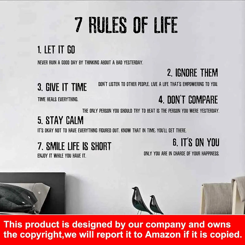 Motivational Quote Wall Decals - Set of 4