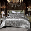 Silver Royal Luxury Duvet Cover Set with Pillowcases