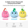 Interactive Plush Cat Toy Ball with Realistic Animal Sounds