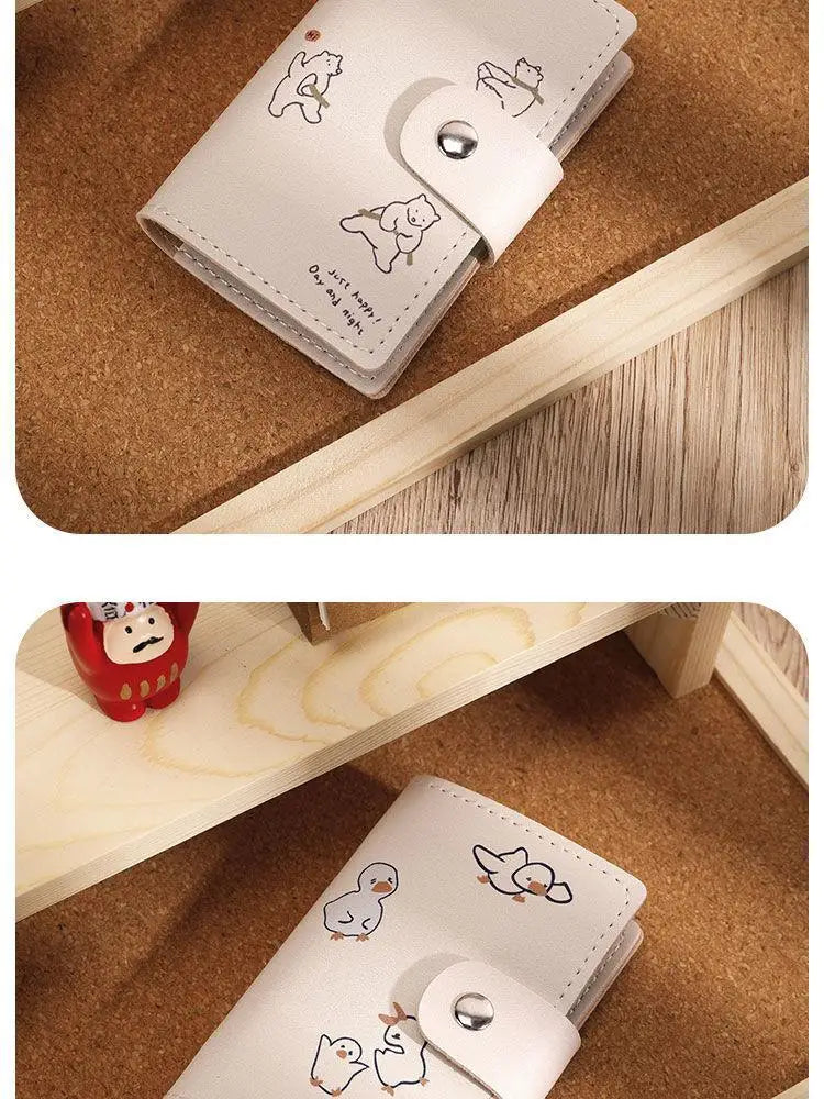 Cartoon Cat Card Holder Wallet with Anti-Theft RF Blocking