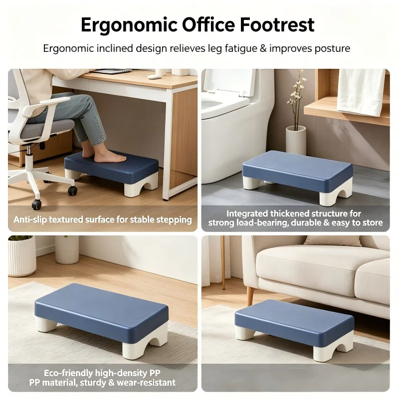 Ergonomic Under-Desk Footrest Stool