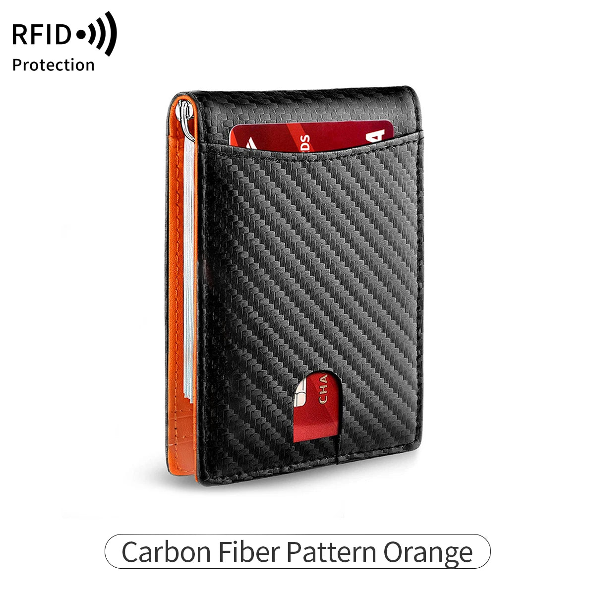 Ultra-Slim Carbon Fiber RFID Blocking Wallet