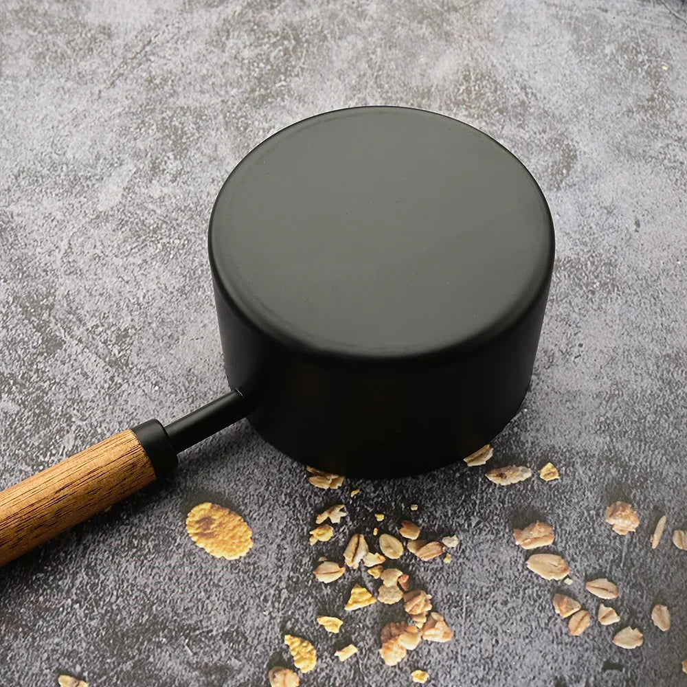 Stainless Steel Measuring Cup and Spoon Set with Wooden Handles