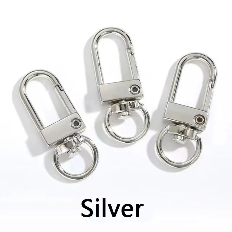 Lobster Clasp Hooks with Swivel Rings for DIY Crafts