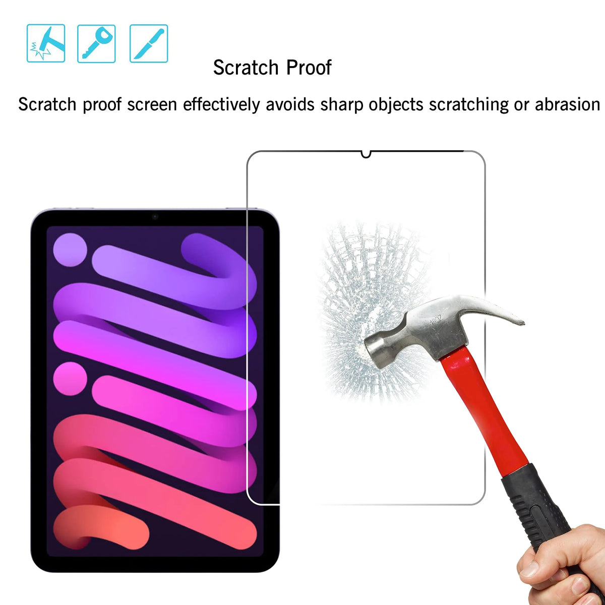 Tempered Glass Screen Protector for iPad Mini
