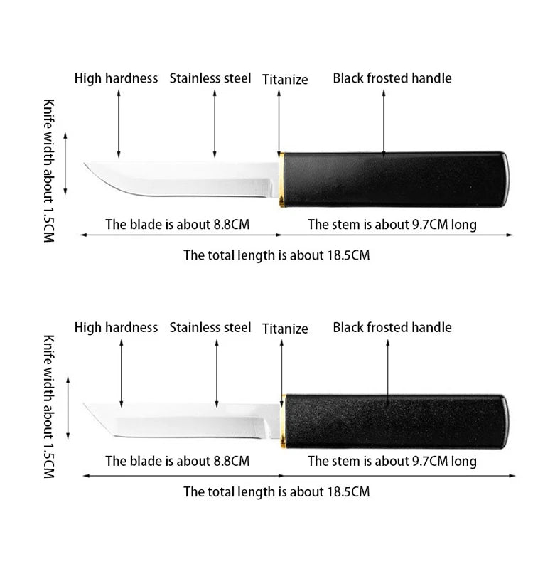Compact Double-Edge Fruit Knife