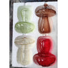 Colorful Glass Mushroom Vase for Hydroponic Plants