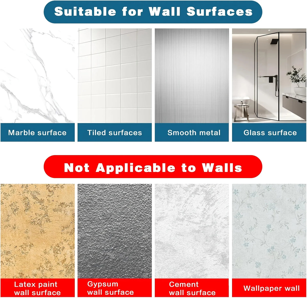 Suction Cup Hooks for Bathroom, Kitchen, and Glass Surfaces