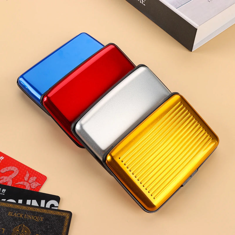 Slim RFID-Blocking Aluminum Card Holder