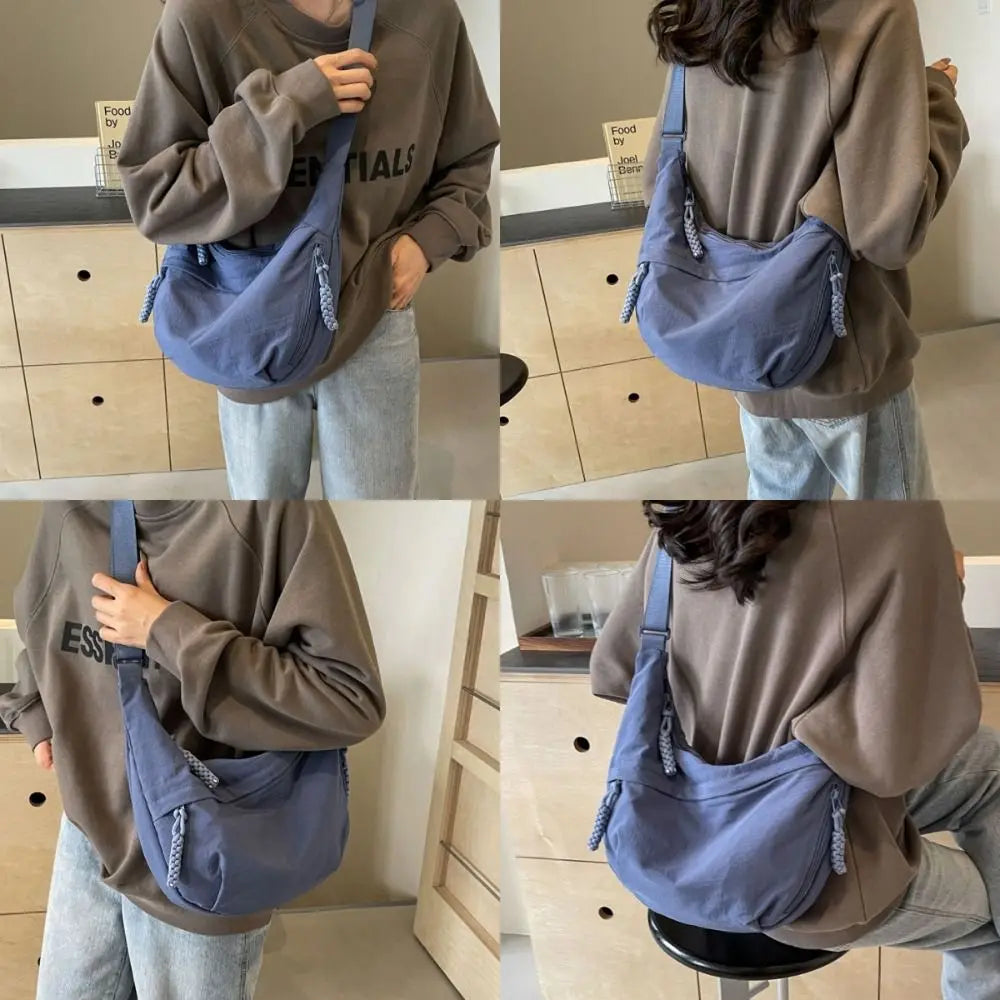 Lightweight Canvas Crossbody Bag with Adjustable Strap