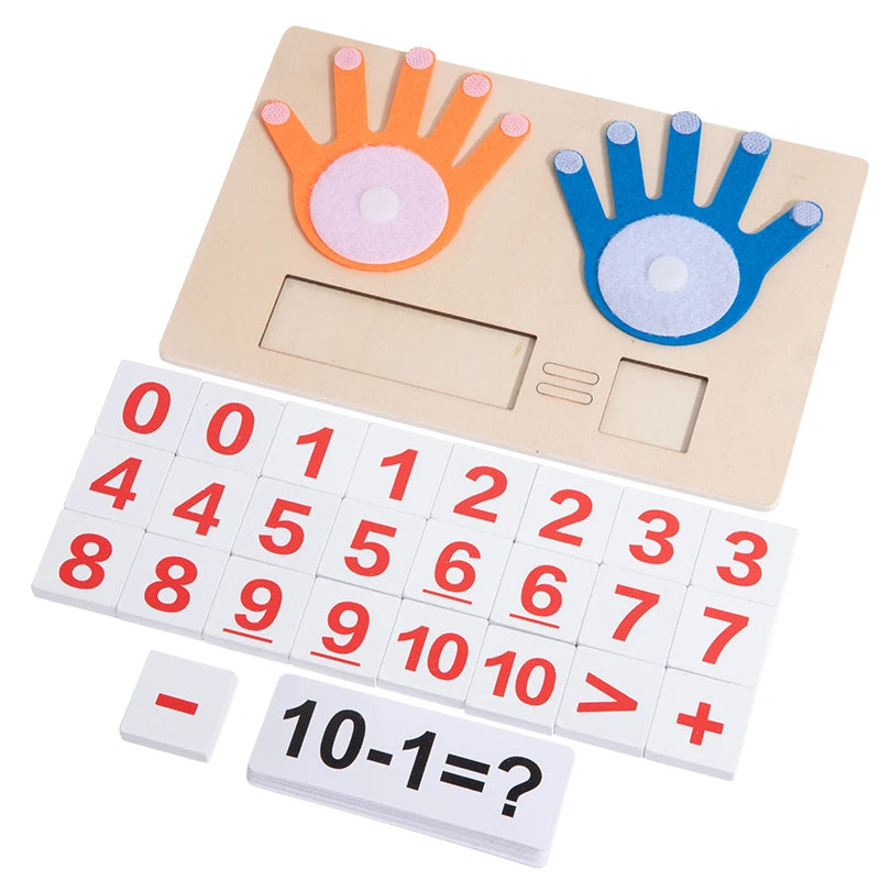 Wooden Finger Counting Math Toy for Kids
