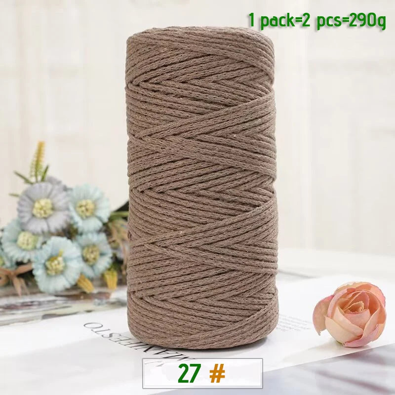 100% Cotton Hollow Yarn for Knitting & Crochet