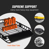 Heavy-Duty Roof Rack Cargo Basket with Wind Fairing