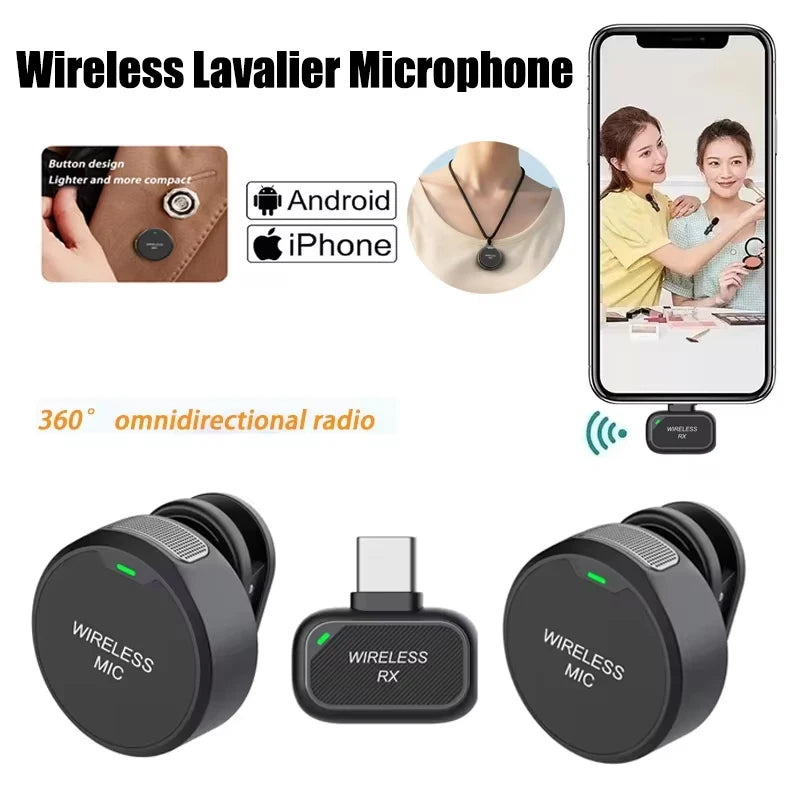 Wireless Lavalier Microphone for Smartphone Recording
