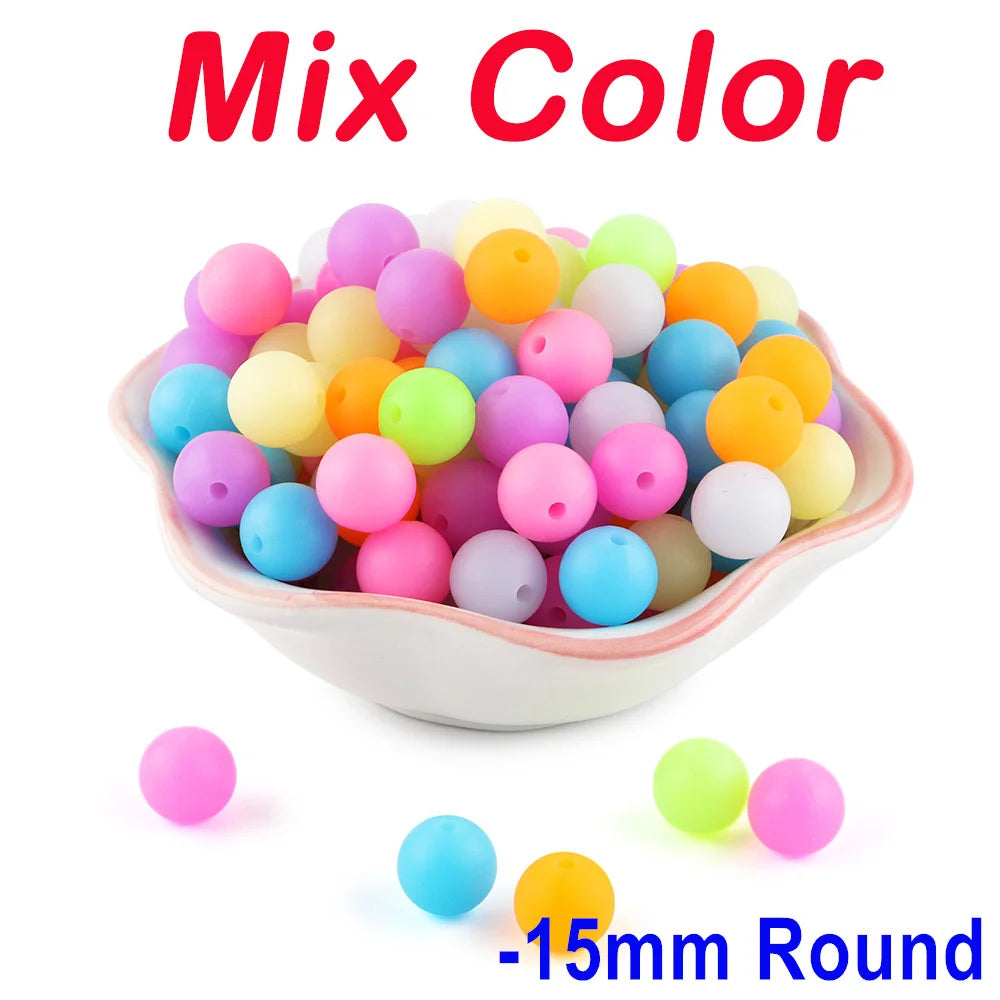 Glow-in-the-Dark Silicone Beads for Jewelry Making