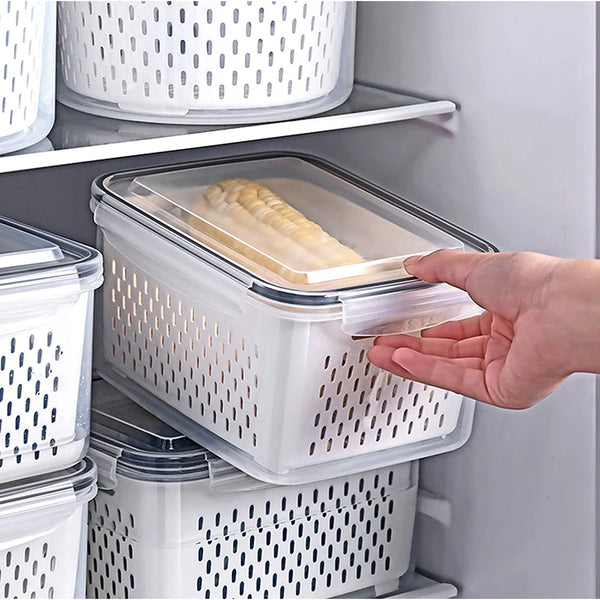 Produce Storage Bin with Removable Colander – Airtight, BPA-Free