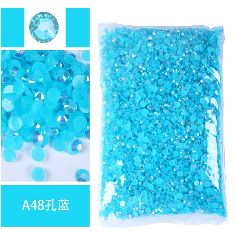 Jelly AB Flatback Resin Rhinestones (2-6mm)