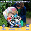 Soft Car Seat & Stroller Toy Set with Mirror, Crinkle, and Squeaky Sounds