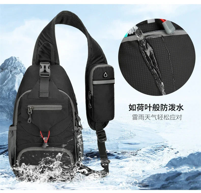 Waterproof Nylon Sling Chest Bag