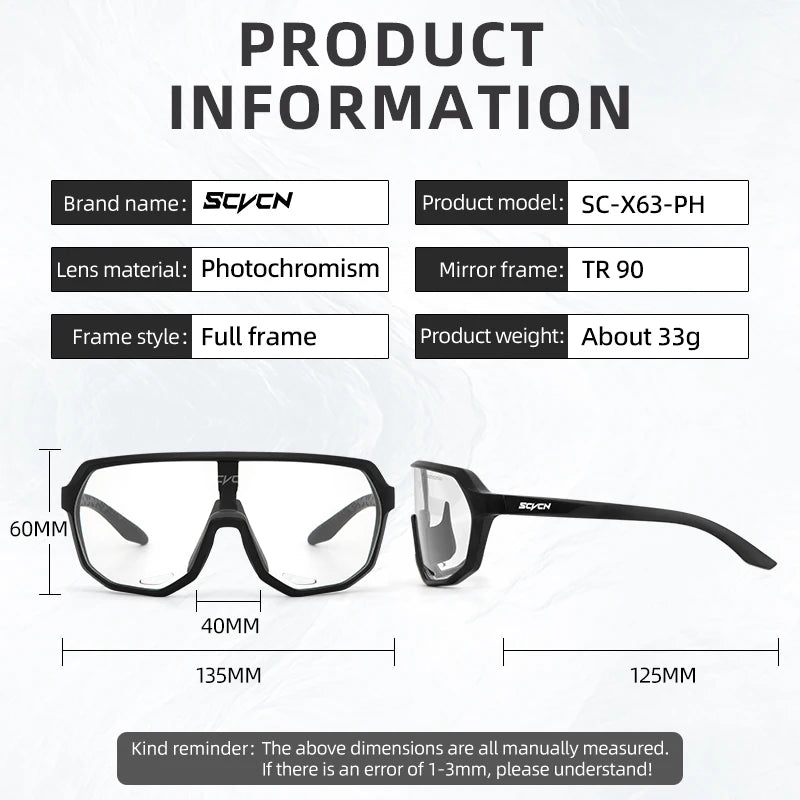 Photochromic Cycling Sunglasses