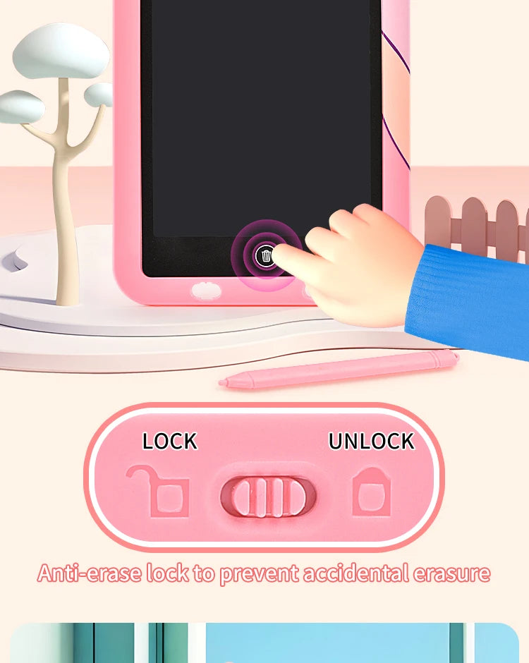10.8-Inch Unicorn LCD Writing Tablet for Kids