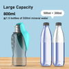 Botella de Agua Plegable para Mascotas con Bebedero