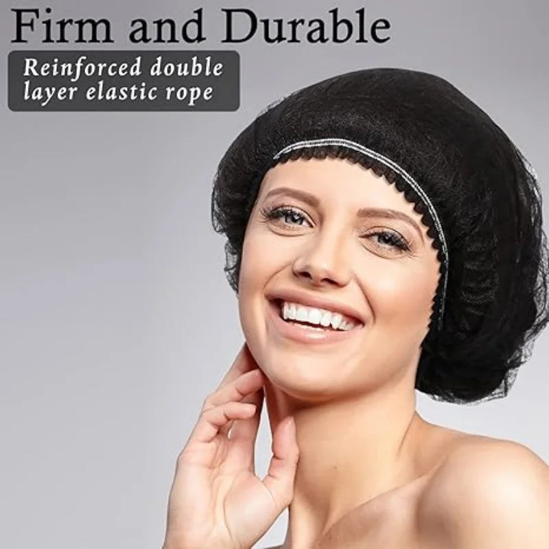 Disposable Bouffant Hair Caps (100 Pack)