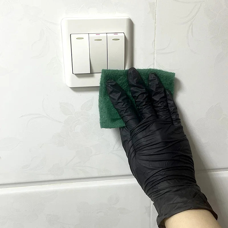 Black Nitrile Disposable Gloves – Latex-Free, Multi-Purpose
