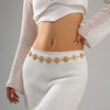 Vintage Gold Sunflower Waist Chain