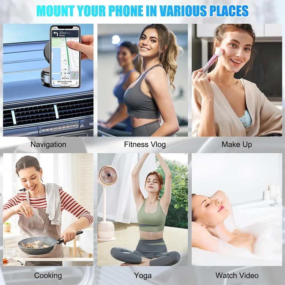 360° Adjustable Vacuum Magnetic Car Phone Mount