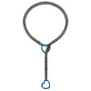 Heart Charm Cuban Link Necklace in Stainless Steel