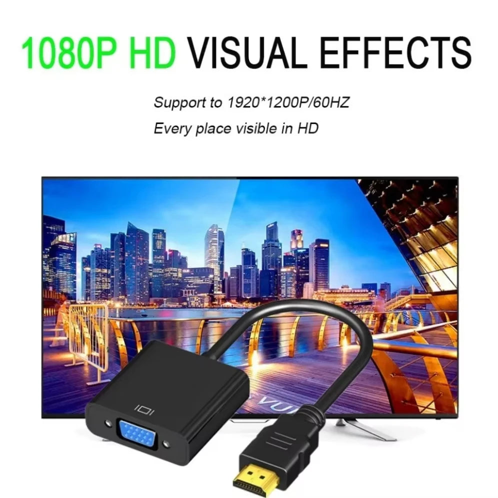 1080P HDMI to VGA Adapter Cable