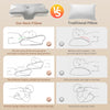 Butterfly Memory Foam Pillow with Contoured Neck Support