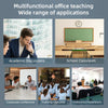 Eine Sammlung von professionellen Lehrmittel und Präsentationswerkzeugen, darunter ein Stift, Klassenzimmer-Setup und Konfere