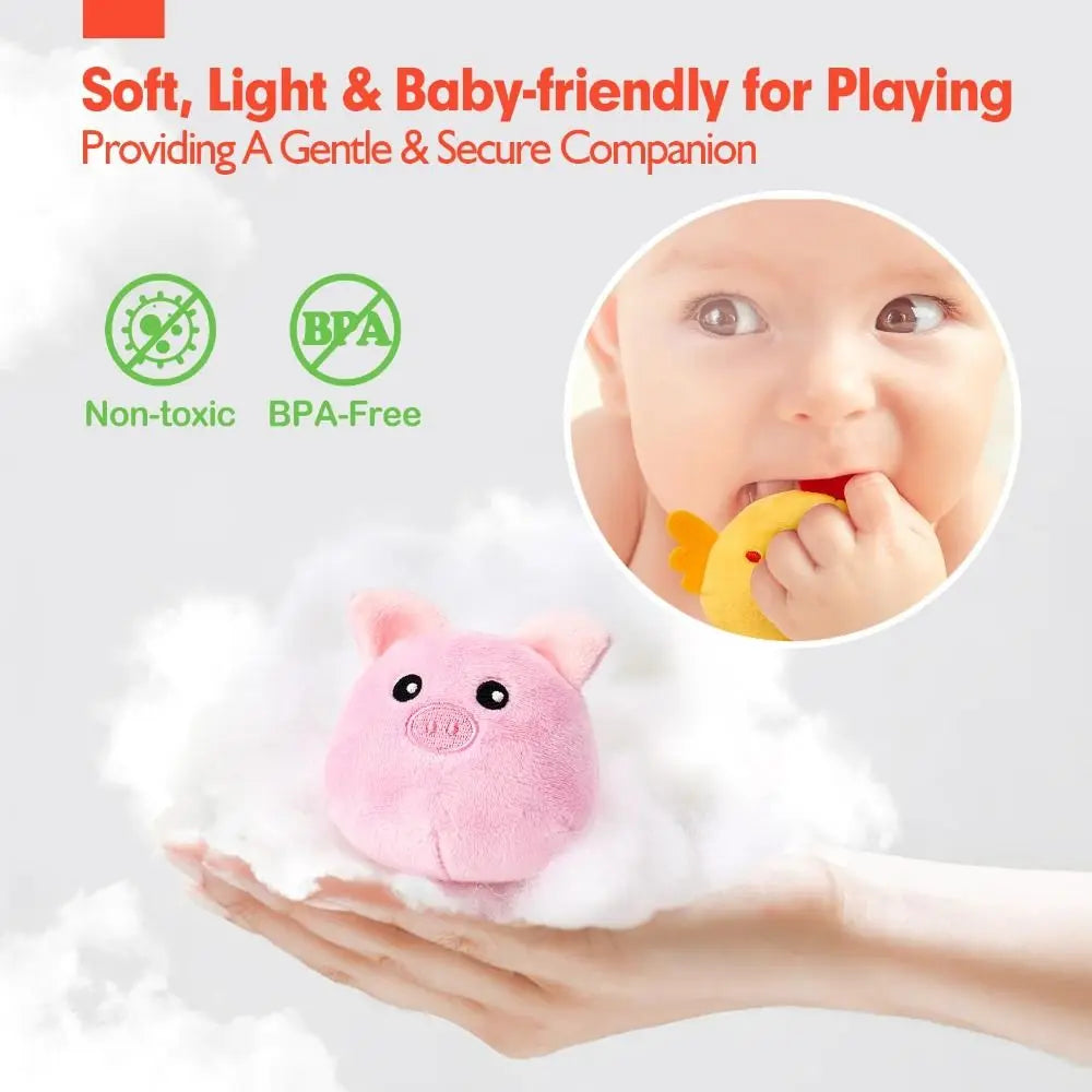 Interactive Plush Farm Barn with Stuffed Animals for Toddlers
