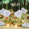 Classic White Folding Paper Hand Fans with Plastic Handles