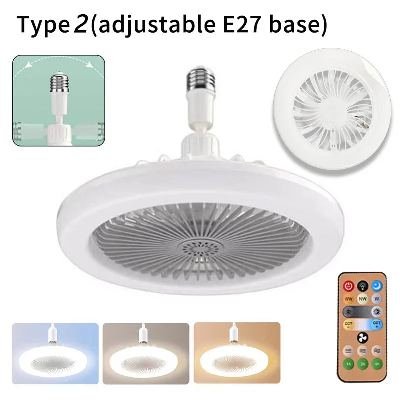 Modern LED Ceiling Fan Light with Remote Control