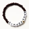 Bracelet de perles d'abaque personnalisé