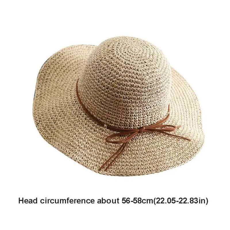 Sombrero de ala ancha de paja estilo francés
