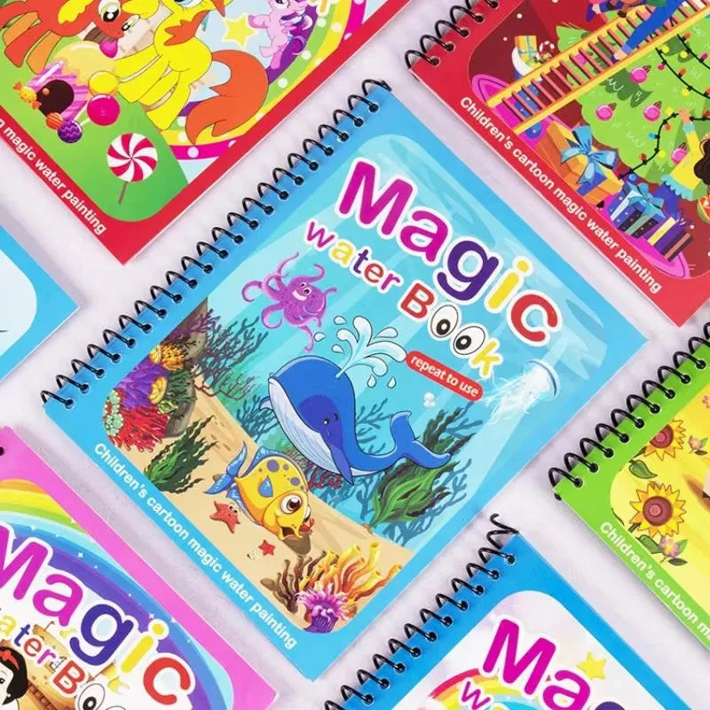 Cahier de Peinture Magique à l'Eau Réutilisable avec Stylo