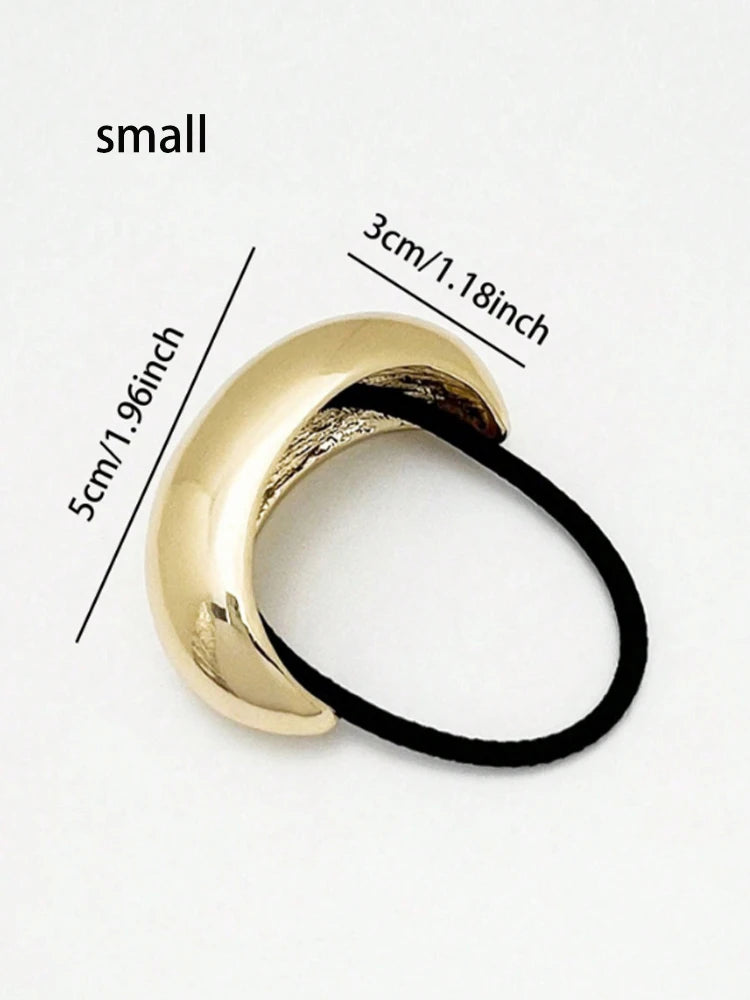 Geometric Metal Ponytail Scrunchie
