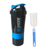 3-Compartment Protein Shaker Bottle