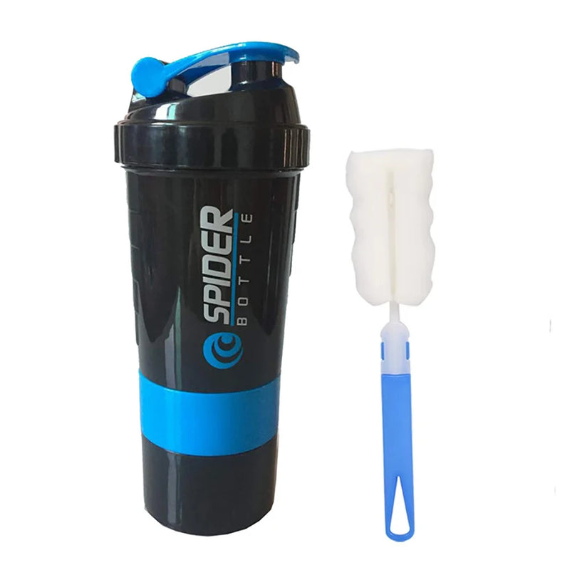 3-Compartment Protein Shaker Bottle