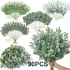 Artificial Eucalyptus & Floral Bouquet Mix for Home and Events