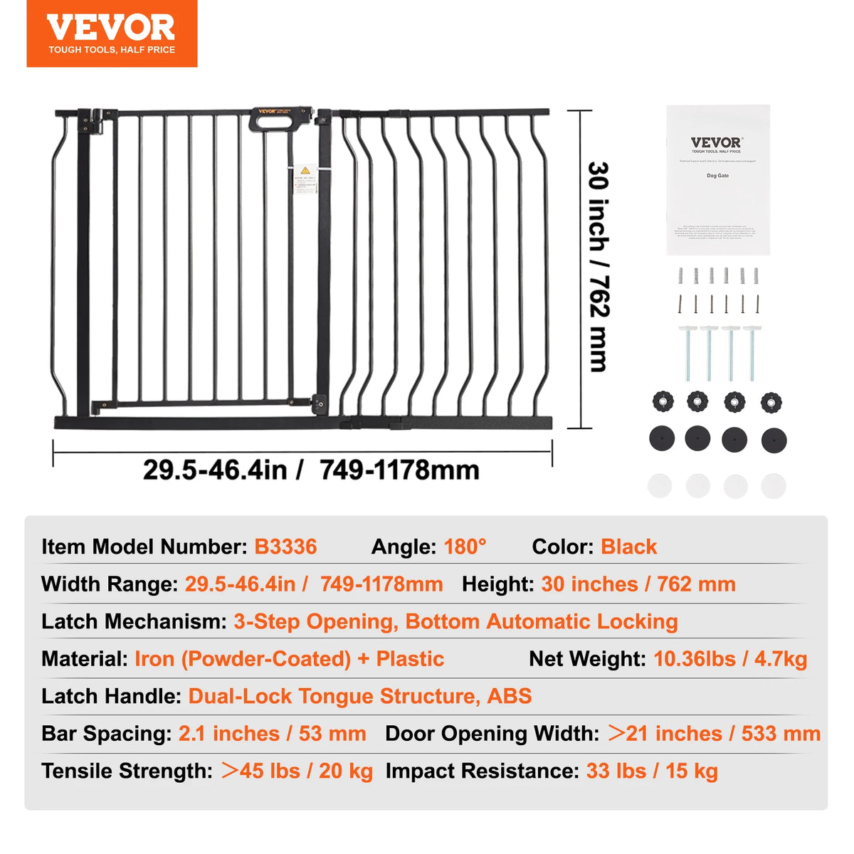 Walk-Through Safety Gate for Babies and Pets